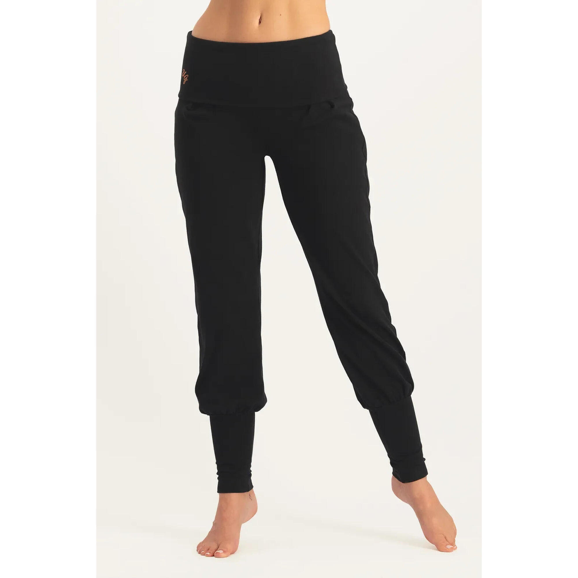 Urban Goddess - Pantalon De Yoga Devi - Pantalon Aladdin Ample Confortable - Noir Onyx - Pantalons - Noir - Decathlon