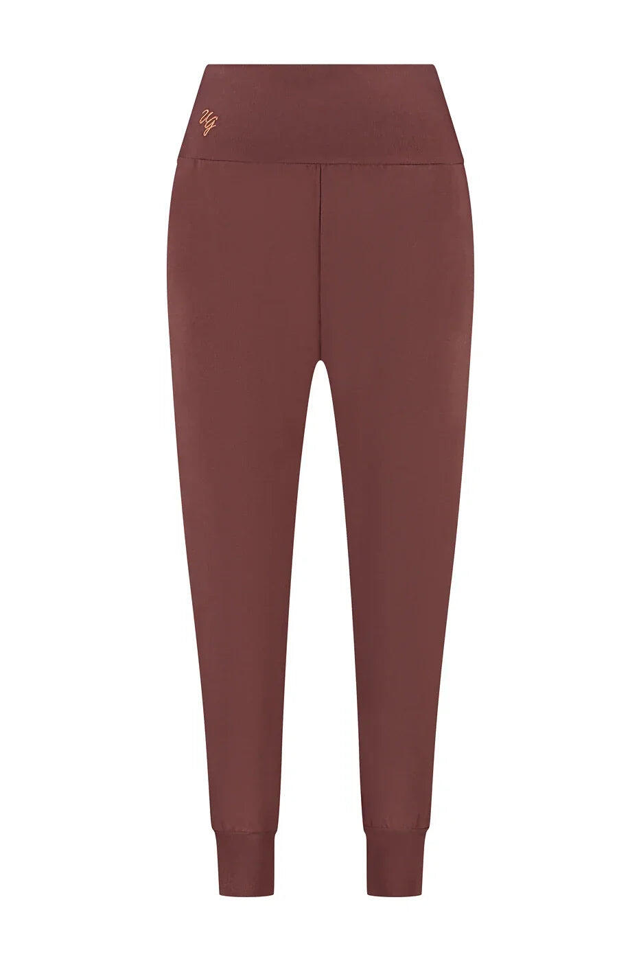 Pantalon de Yoga et Pilates coupe ample super confortable Bhumi - Marron 4/5