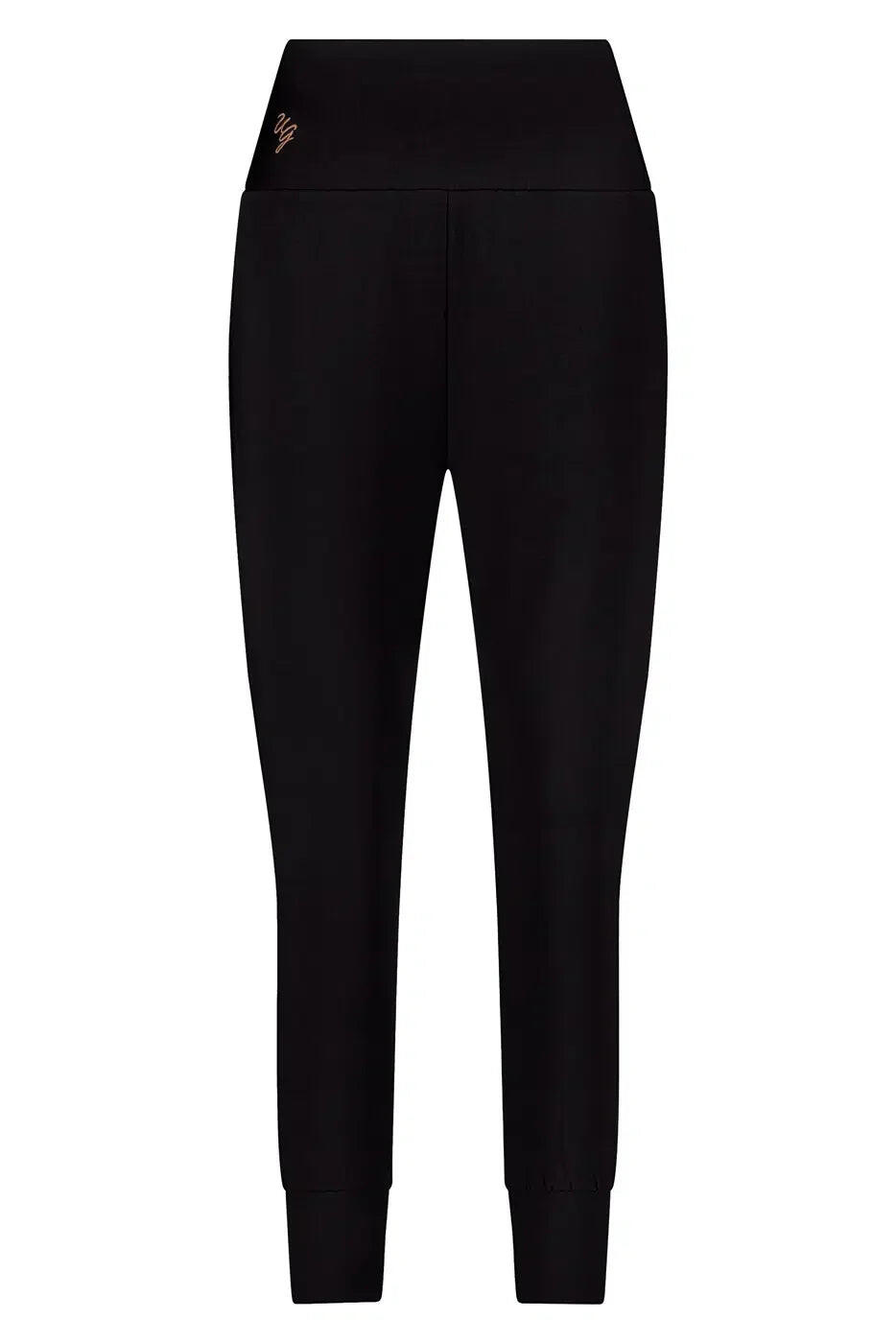 Pantalon de Yoga et Pilates coupe ample super confortable Bhumi - Noir Onyx 5/5