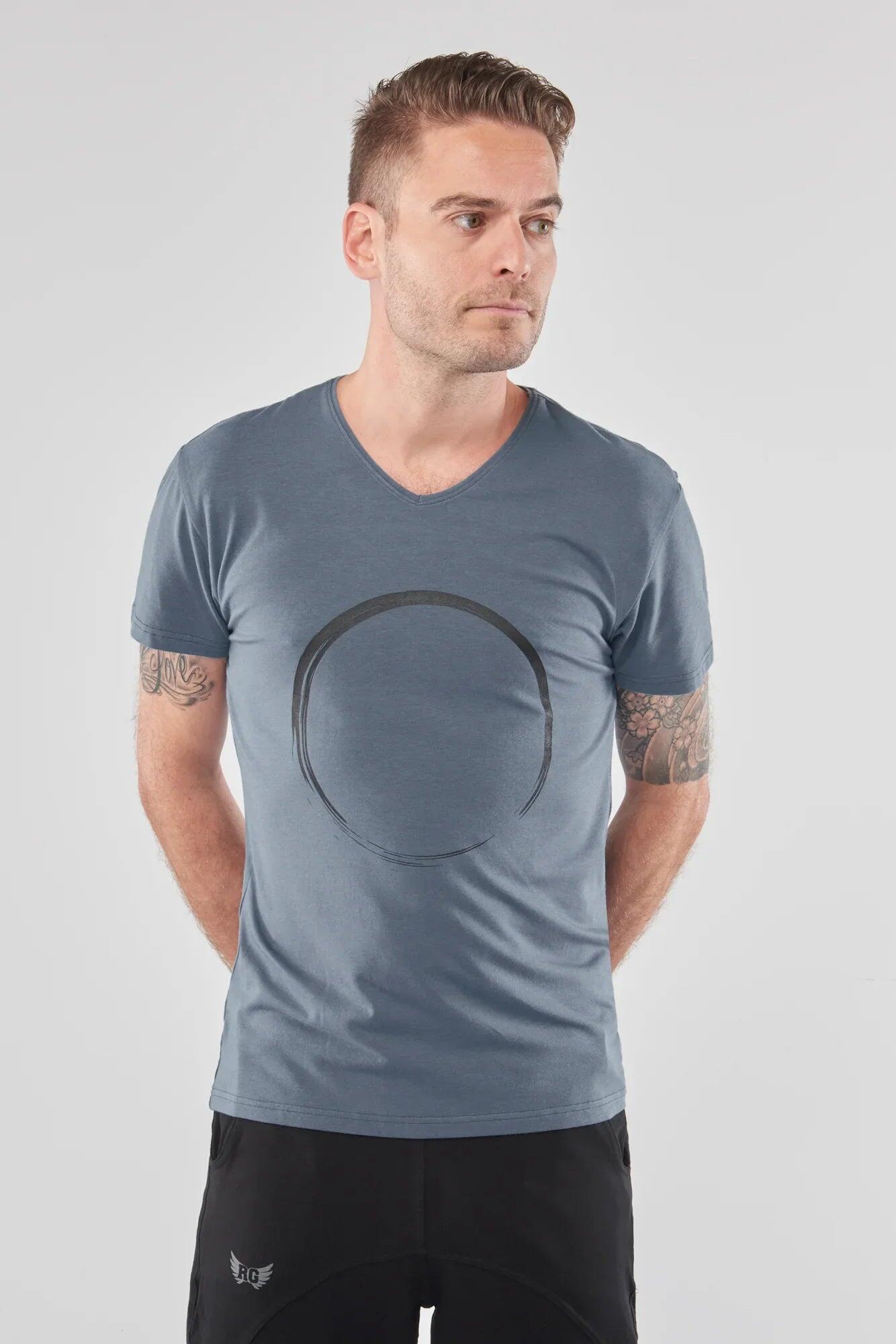 T-shirt Moksha Zen - Col en V à la hanche, doux et confortable - Vert 4/4