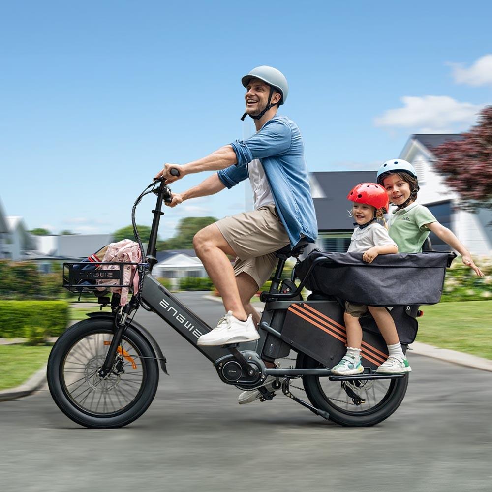 ENGWE LE20 PRO │ Cargo bike │ 100 Nm mid-drive motor │ Dual battery 350 km 2/5