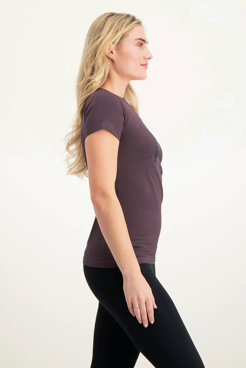 T-shirt de Yoga et Pilates Namaste Core  - Violet 2/5