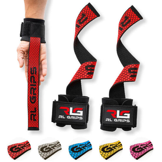 Zughilfen Lifting Straps Krafttraining Handgelenkstütze Anti-Rutsch Grip Blau