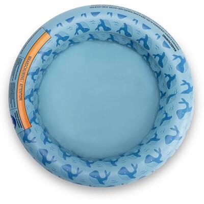 Swim Essentials Swimming Baby Pool 60 cm Blue Whales 60 x 15 cm