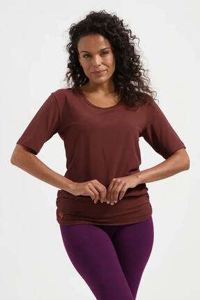 Top multifonctionnel Yoga et Pilates Kami avec ceinture - Marron