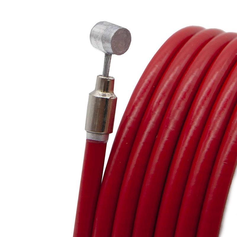 Camisa y cable de freno rojo 1,75m 2/5
