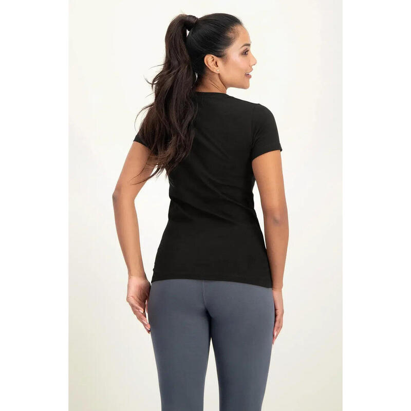 T-Shirt Yoga Femme Winshape – Manches 3/4, Tissu Ultra-Doux Élastique, Idéal Fitness Pilates Et Danse