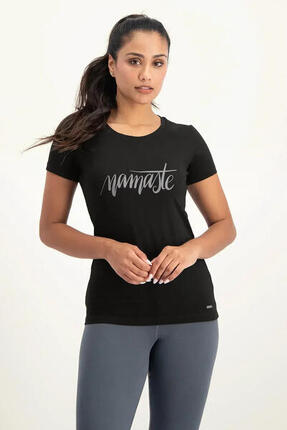 T-shirt de Yoga et Pilates Namaste Core - Noir Onyx