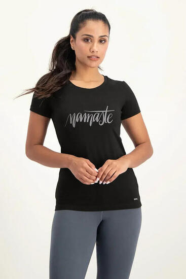 T-shirt de Yoga et Pilates Namaste Core - Noir Onyx