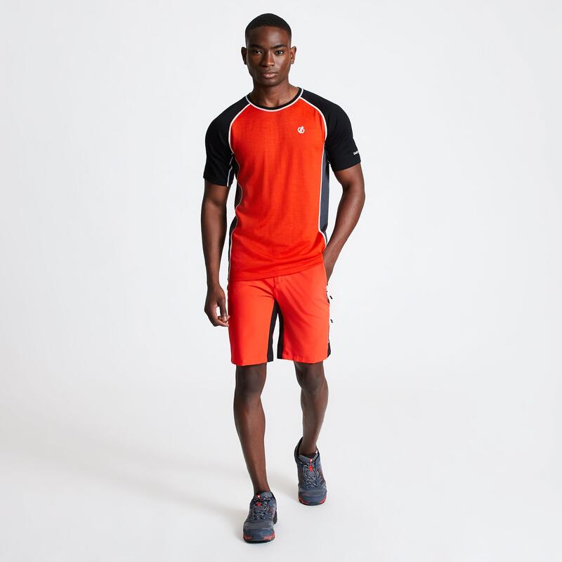 Disport II Wandershorts für Herren - Orange/Schwarz