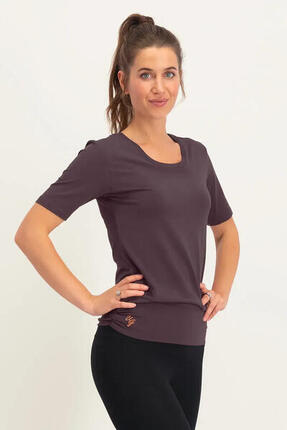 Kami Yoga et Pilates Tee avec ceinture de hanche - Berry