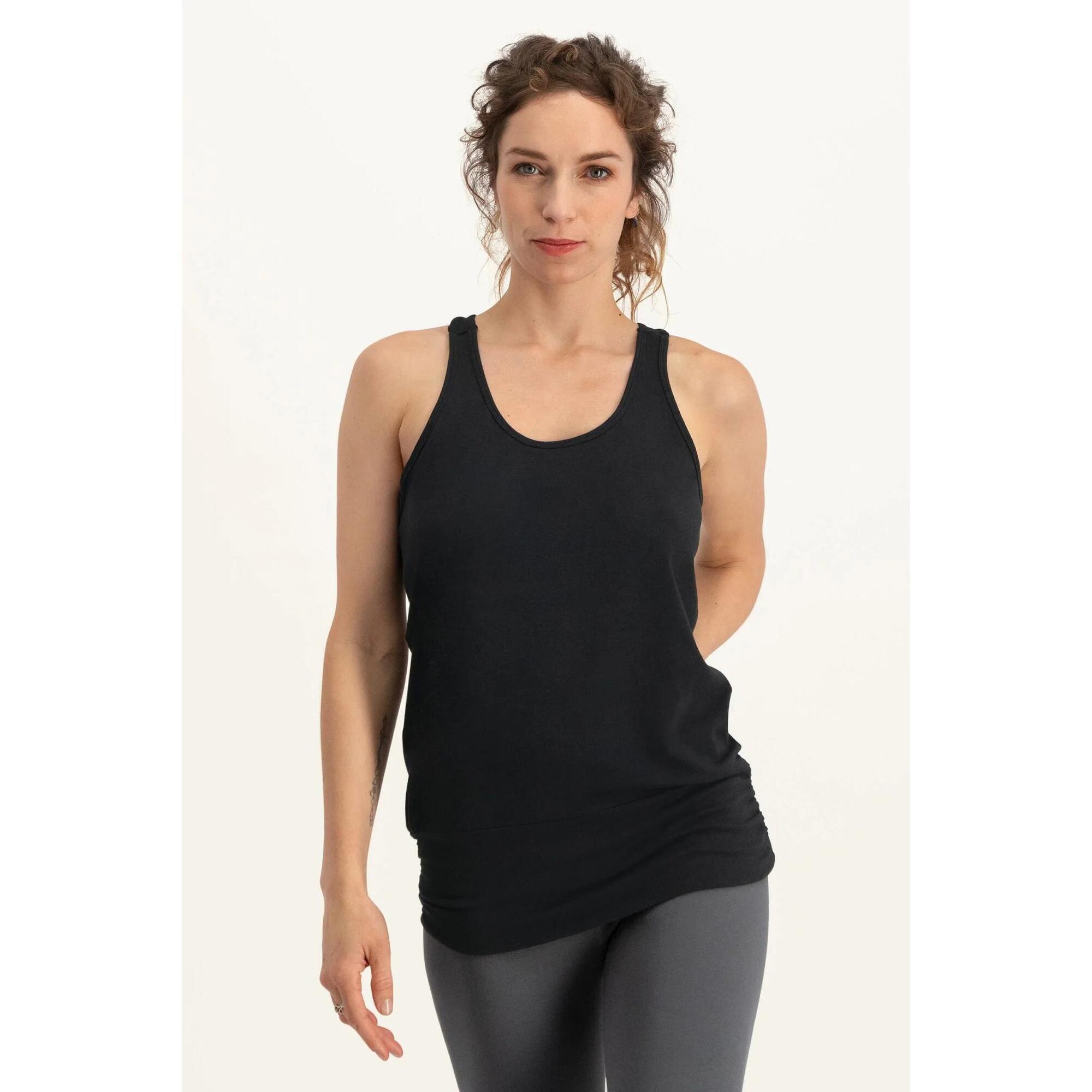Urban Goddess - Top Multifonctionnel Yoga Et Pilates Kami Avec Ceinture - Noir - T-shirt Manches Courtes - Noir - 36 Xs - Decathlon