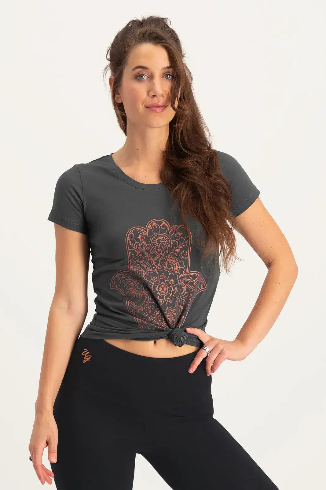 Hamsa Core Yoga en Pilates Tee - Ash 2/5