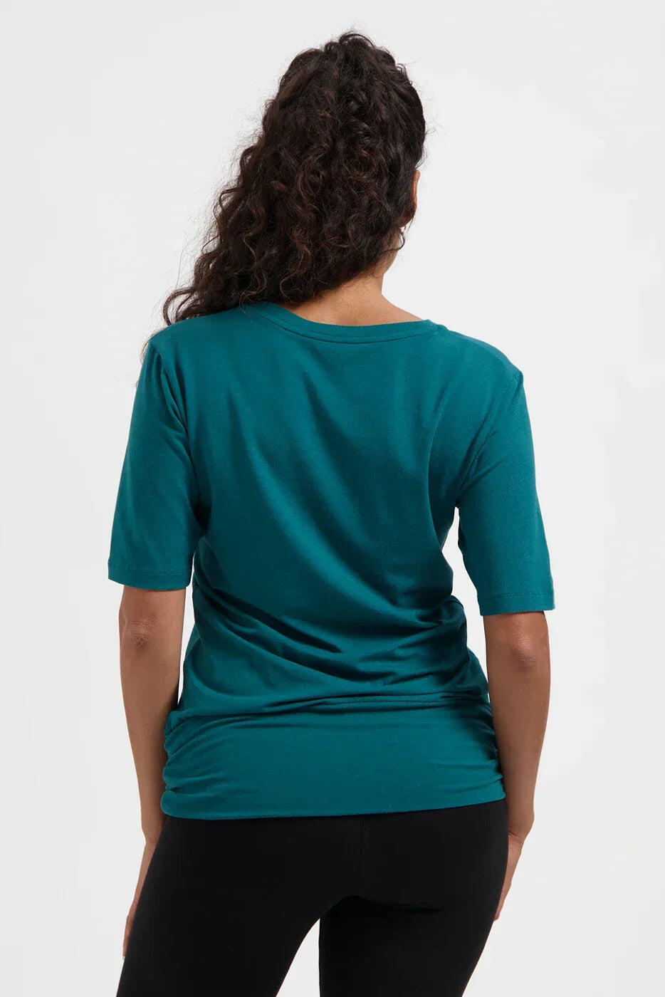 Top multifonctionnel Yoga et Pilates Kami avec ceinture - Vert Mer 3/5