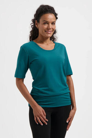 Top multifonctionnel Yoga et Pilates Kami avec ceinture - Vert Mer