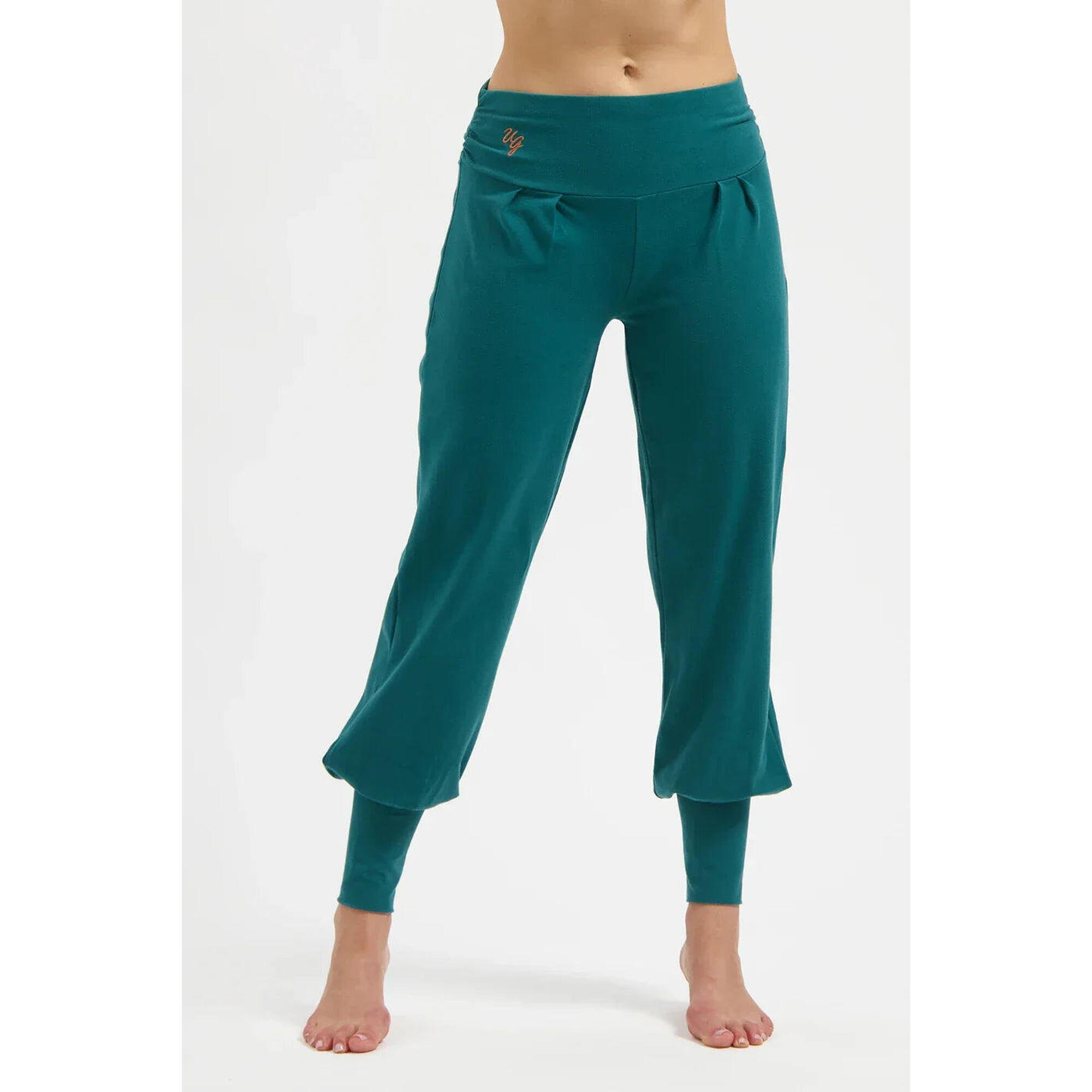 Urban Goddess - Dakini - Pantalon Aladdin Ample Confortable - Vert Mer - Pantalons - Bleu - Decathlon