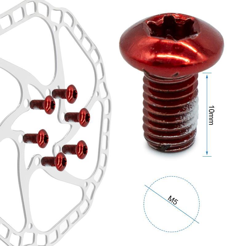 Tornillo rojo M5x10 para discos de freno - 12 uds 2/3