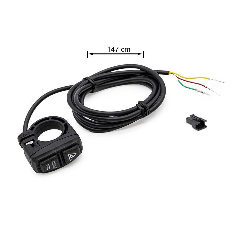 Botonera para Single-dual/Luz advertencia 2F - 1,5m 3/4