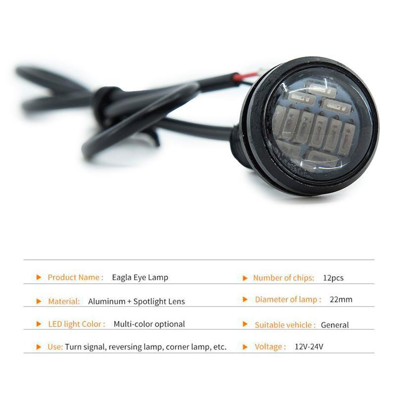 Led ojo de águila azul 12V - 1ud 3/4