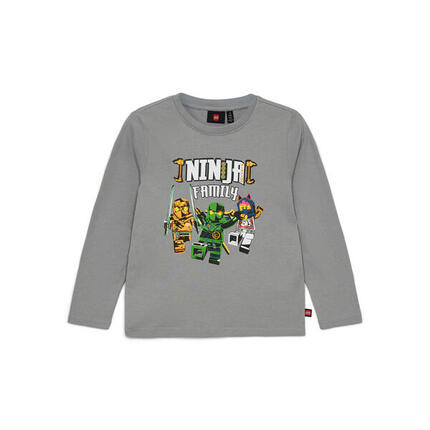 Koszulka z Długim Rękawem Dziecięca LEGO NINJAGO Tano 203 Szara