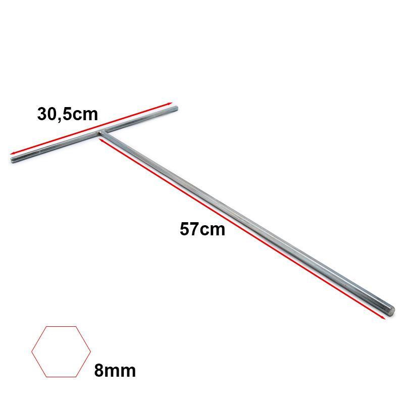 Llave allen M10/58cm para mástil Smartgyro 2/3