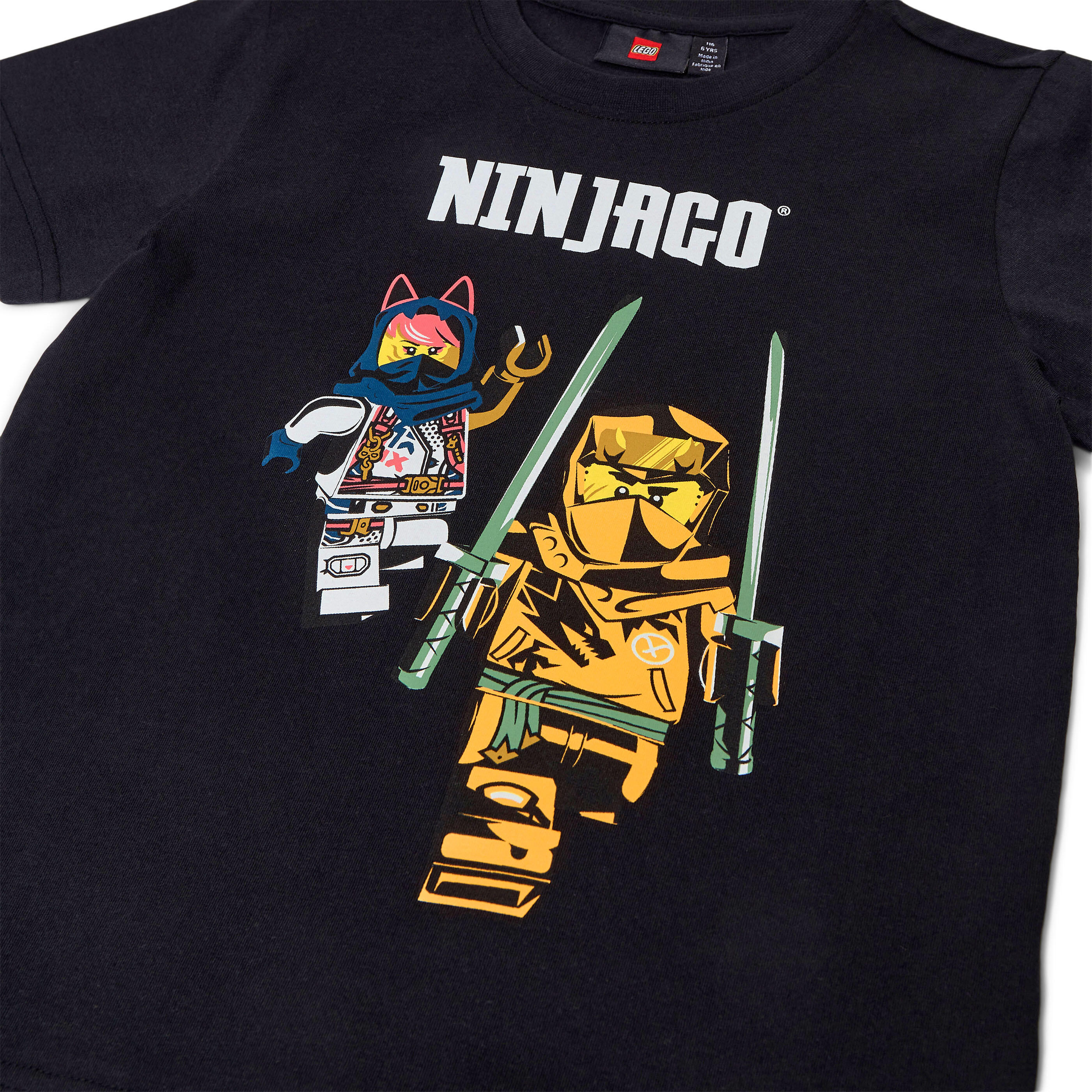 Koszulka Dziecięca LEGO NINJAGO Tano 324 Czarna 3/4