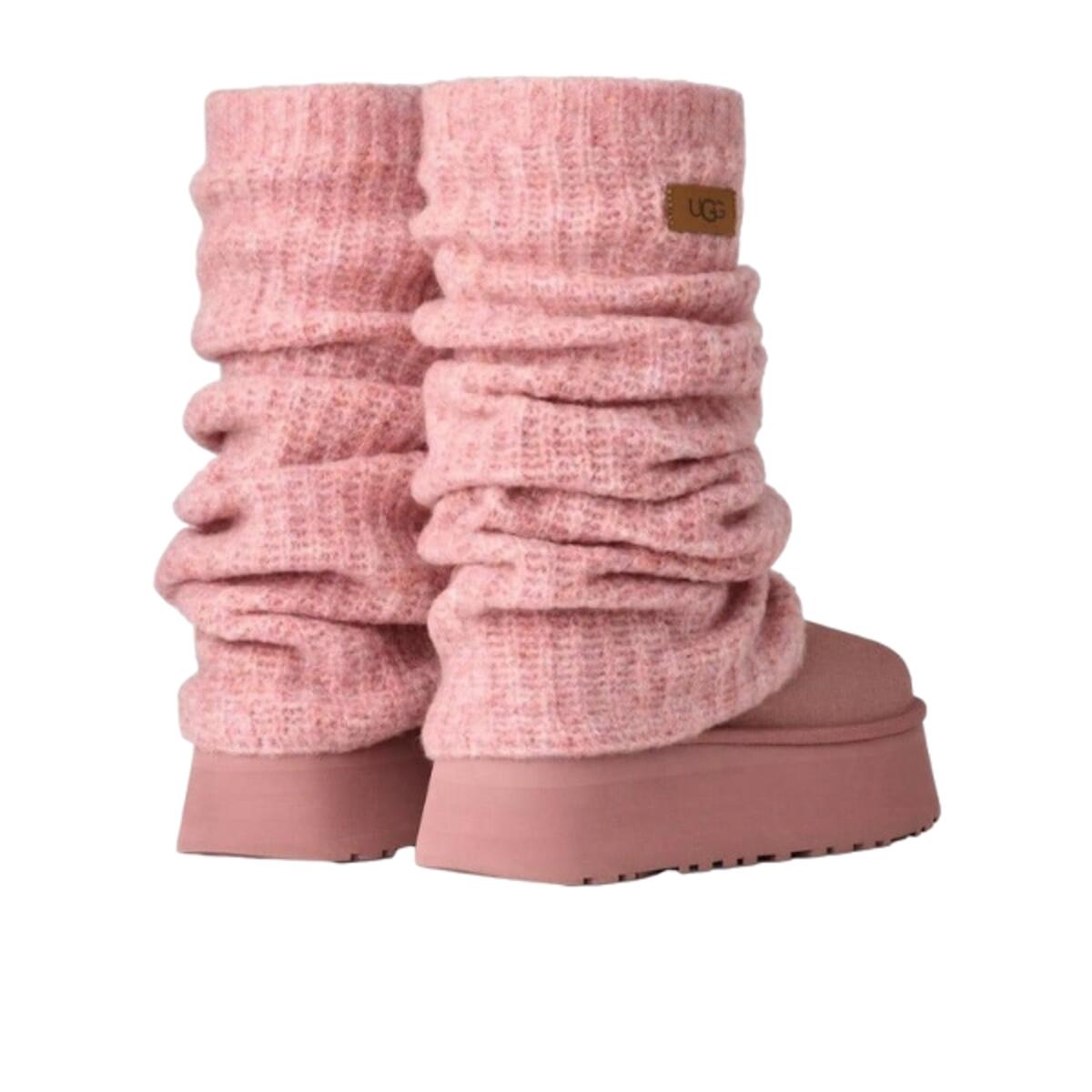 Chaussures  Classic Mini Dipper Legwarmer Boot Pink Dawn 4/5