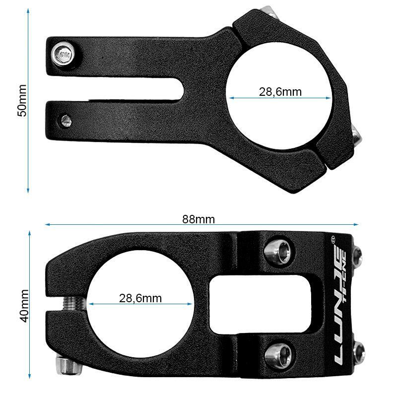 Potencia para manillares de 31,8mm EWPM-001 negro 3/4