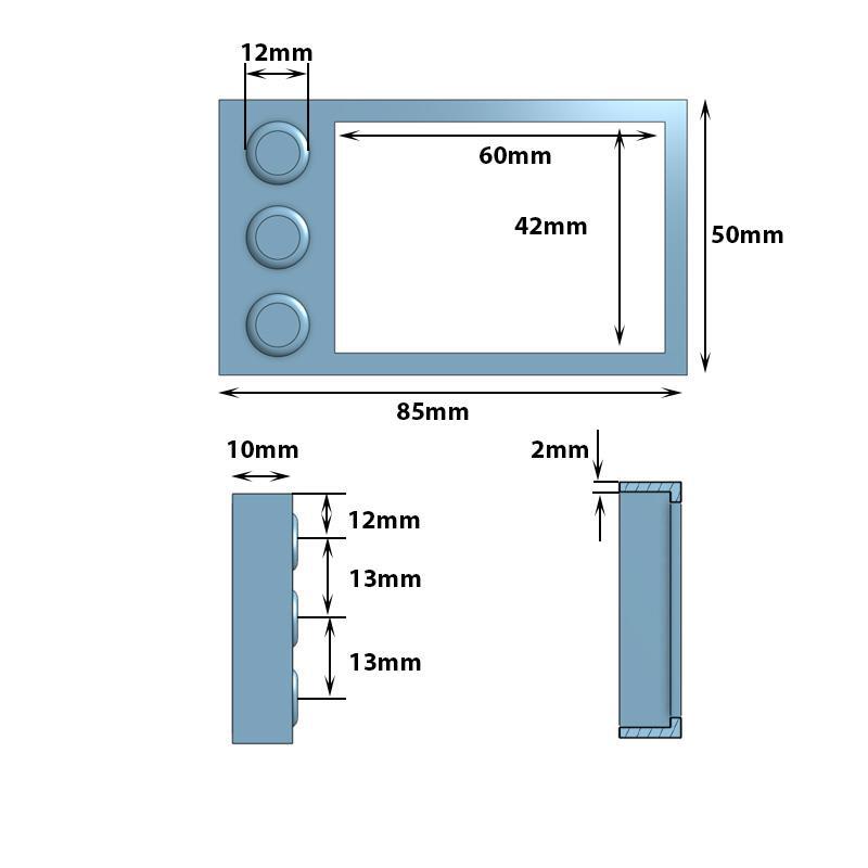 Protector de silicona impermeable azul para display S866 4/4