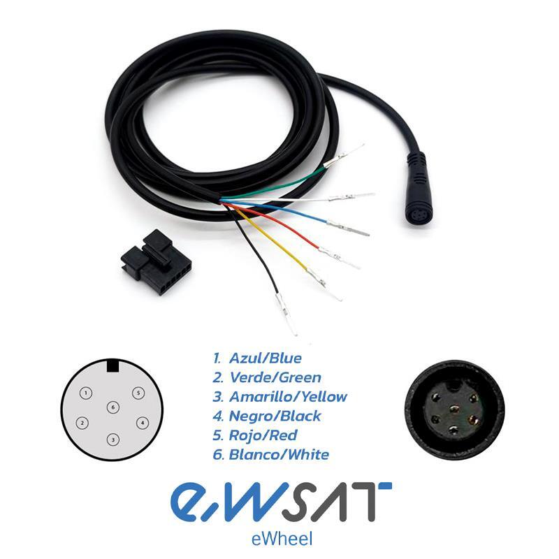 Cable bus display/controladora Waterproof 8mm a SM - 1/1 1,8M 2/3