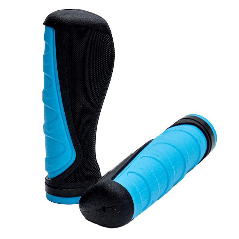Puños de silicona ergonómicos con bloqueo azules - 2 uds 3/3