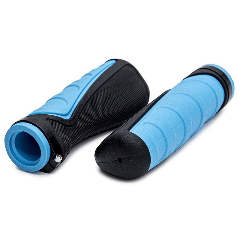 Puños de silicona ergonómicos con bloqueo azules - 2 uds 2/3
