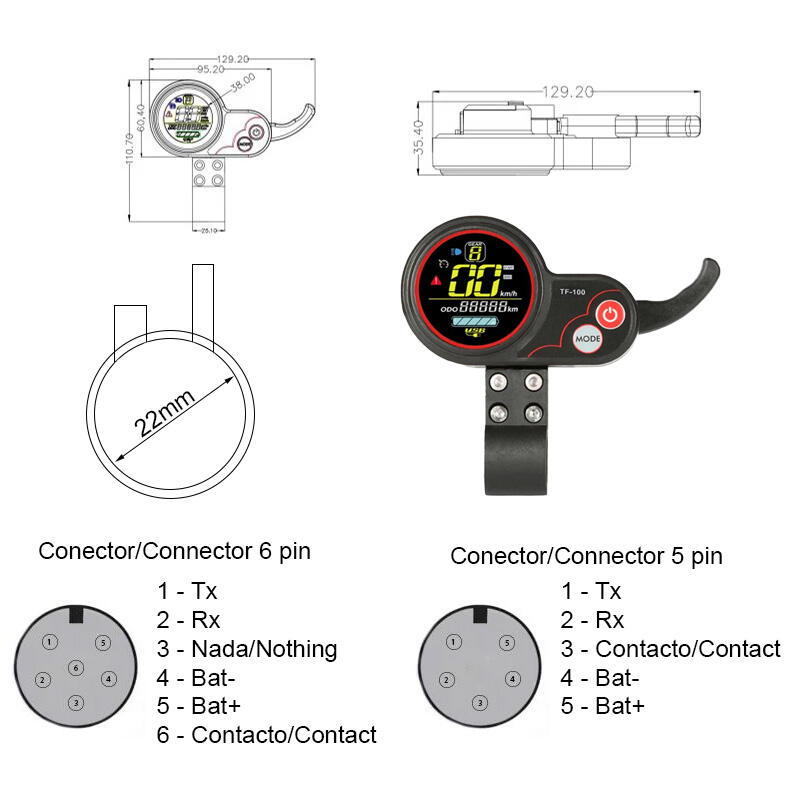 Display TF-100 5 pin 4/5