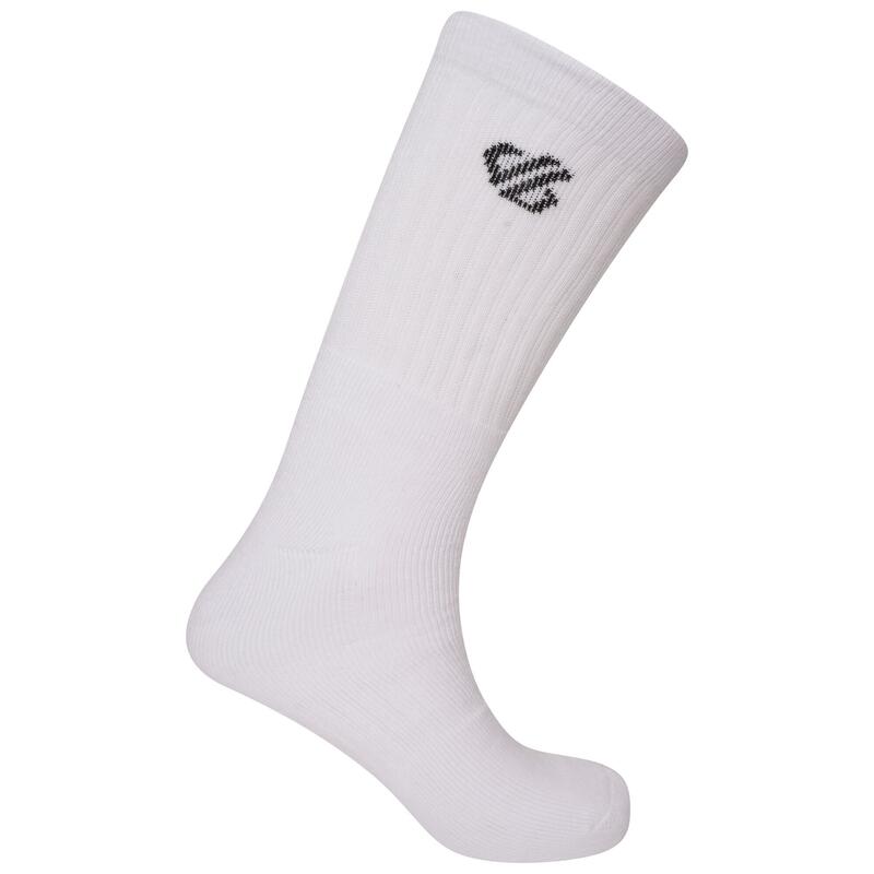Unisex Essentials Sport Enkelsokken (Pakket van 3) (Wit)