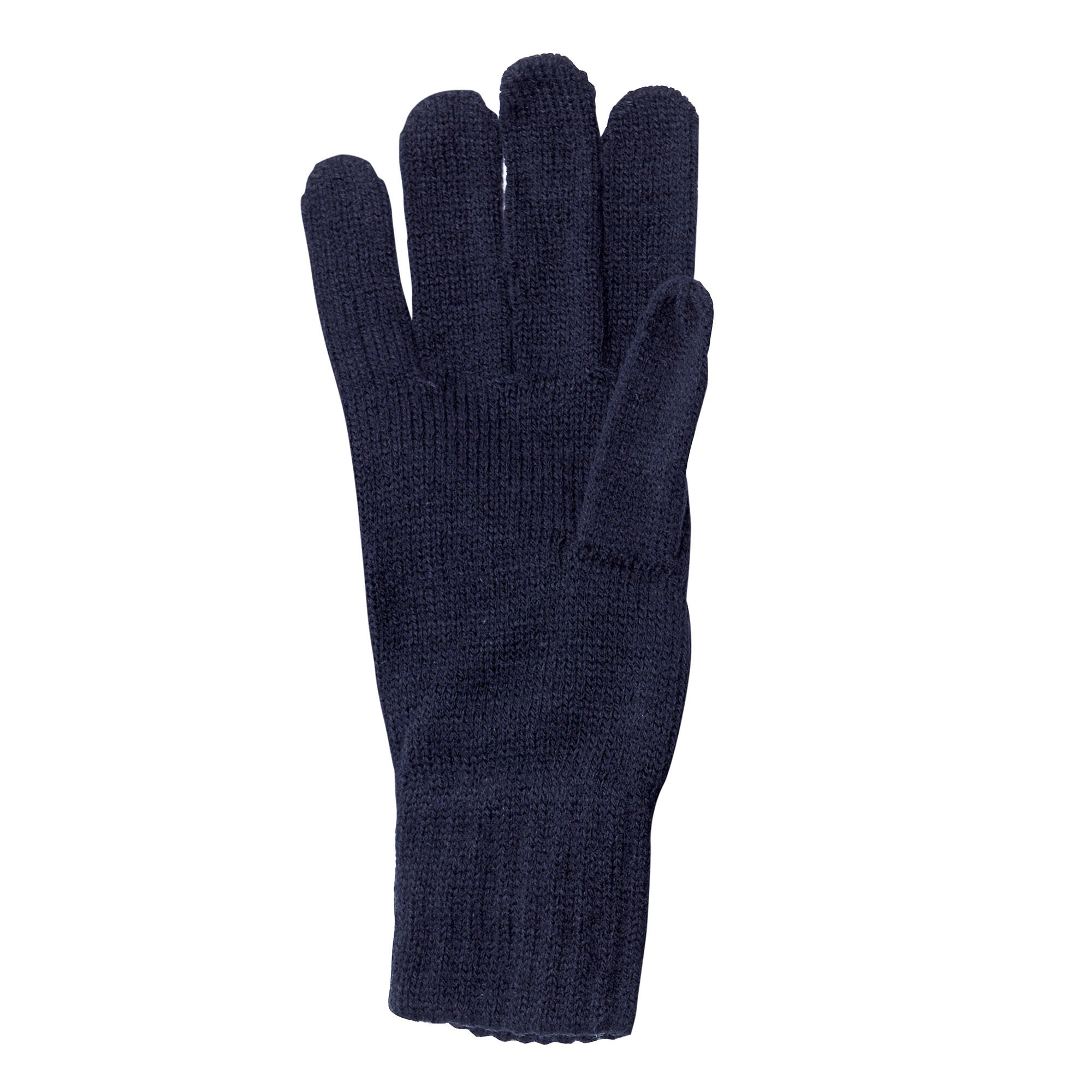 Adult unisex knitted gloves (Navy blue)