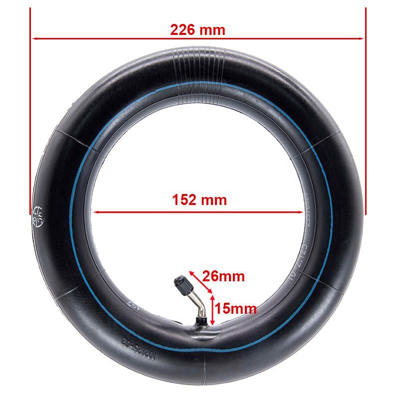 Cámara aire 10x2,125 VC 135x45º  [Ewheel] 5/5