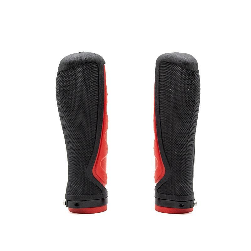 Puños de silicona ergonómicos con bloqueo rojos - 2 uds 3/3