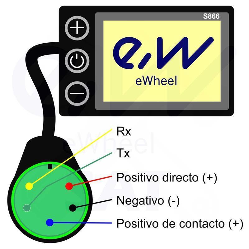 Display S866 con conector waterproof [Ewheel] 4/5