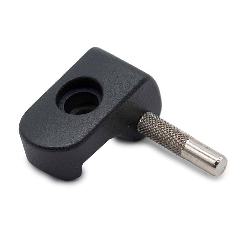 Uña de acero inox negra con pasador 6mm para Xiaomi Mi3 2/3