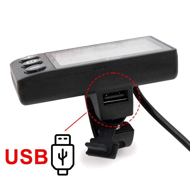 Display S866 con conector waterproof - con puerto USB [Ewheel] 2/5