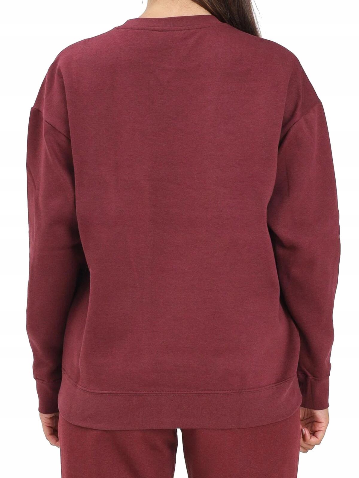 BLUZA damska PUMA 633268-96 bez kaptura bawełniana sportowa bordowa M 4/4