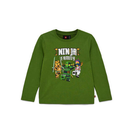 Koszulka z Długim Rękawem Dziecięca LEGO NINJAGO Tano 203 Zielona