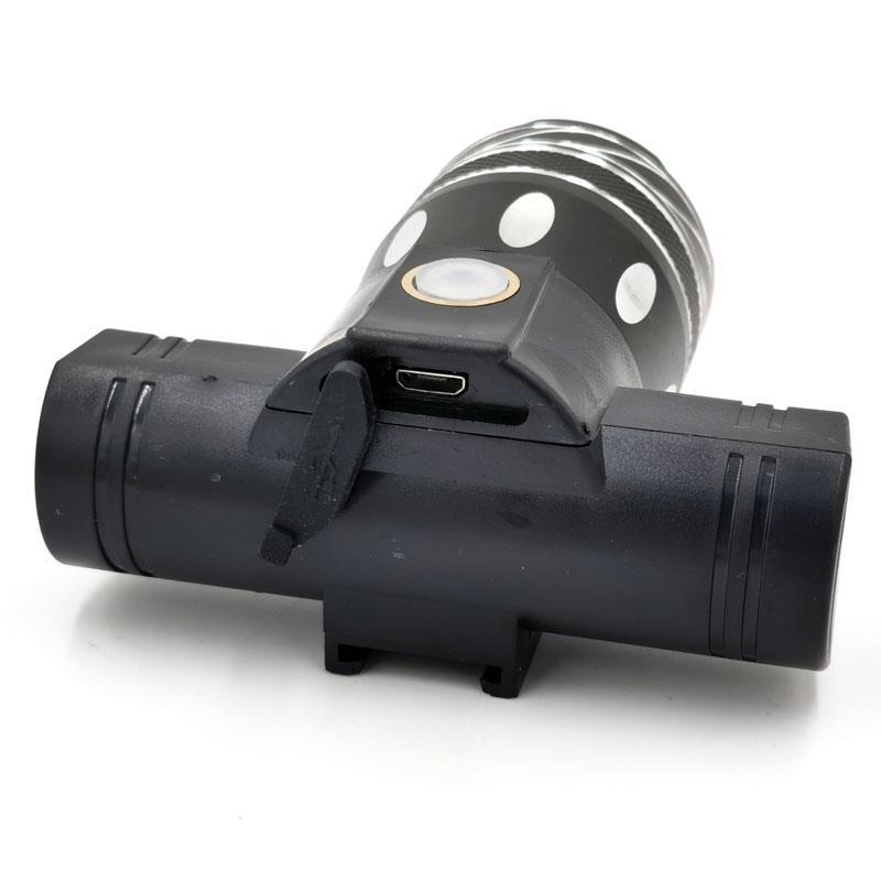 Faro led recargable con soporte para manillar 5/5