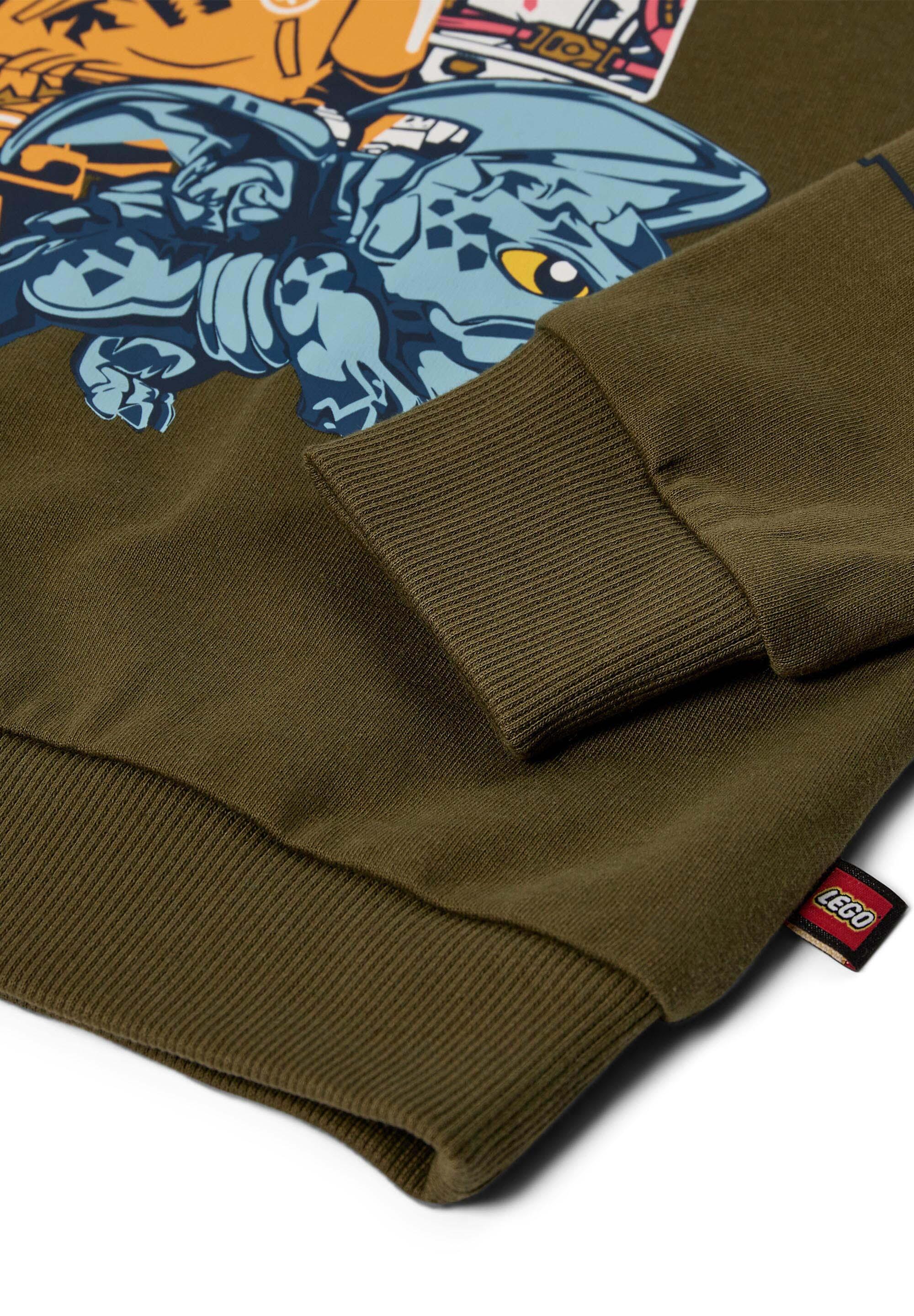 Bluza z Kapturem Dziecięca LEGO NINJAGO Scout 701 Zielona 4/4