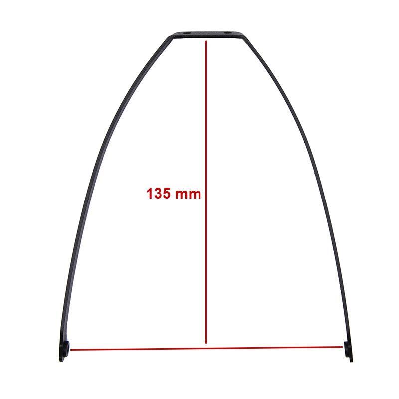 Soporte guardabarros metálico negro para MI4 Pro 3/5