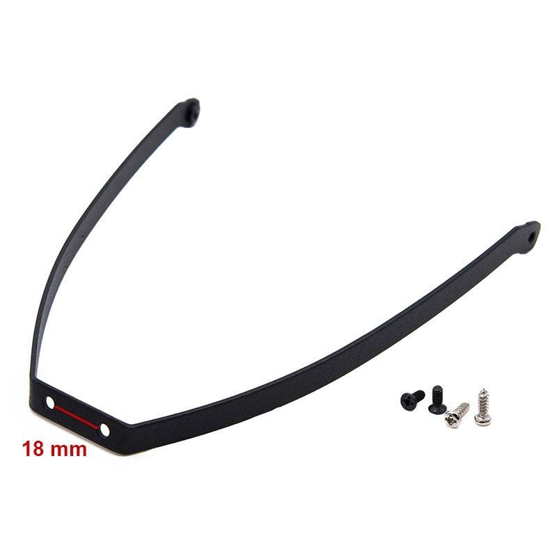 Soporte guardabarros metálico negro para MI4 Pro 4/5