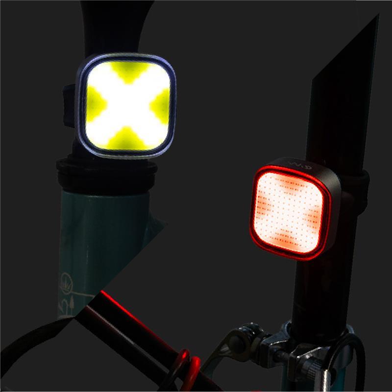Juego de luces frontal y trasera recargable EWL004 alta potencia 2/5