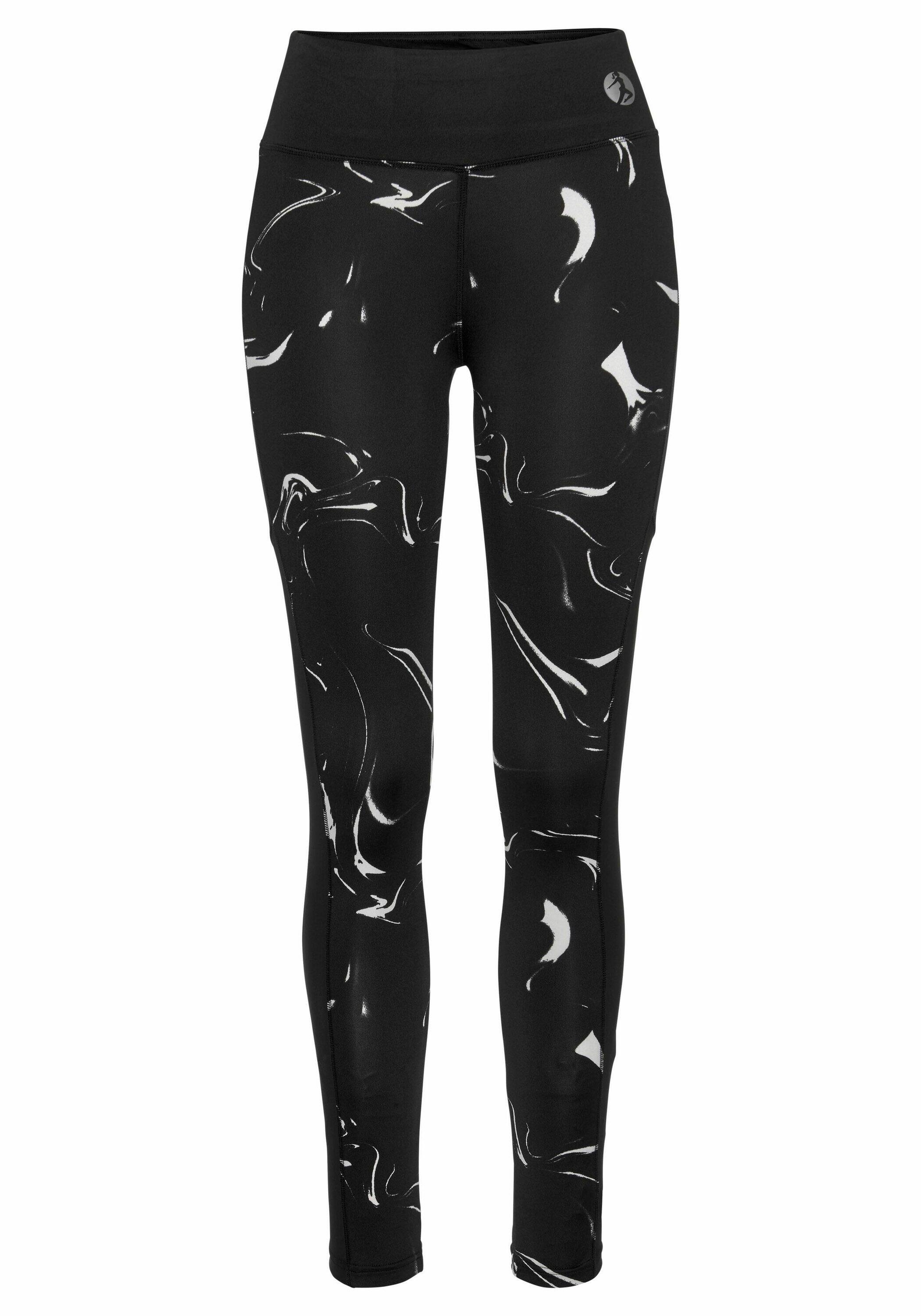 Damen LASCANA ACTIVE Leggings »Black Marble« 2/7