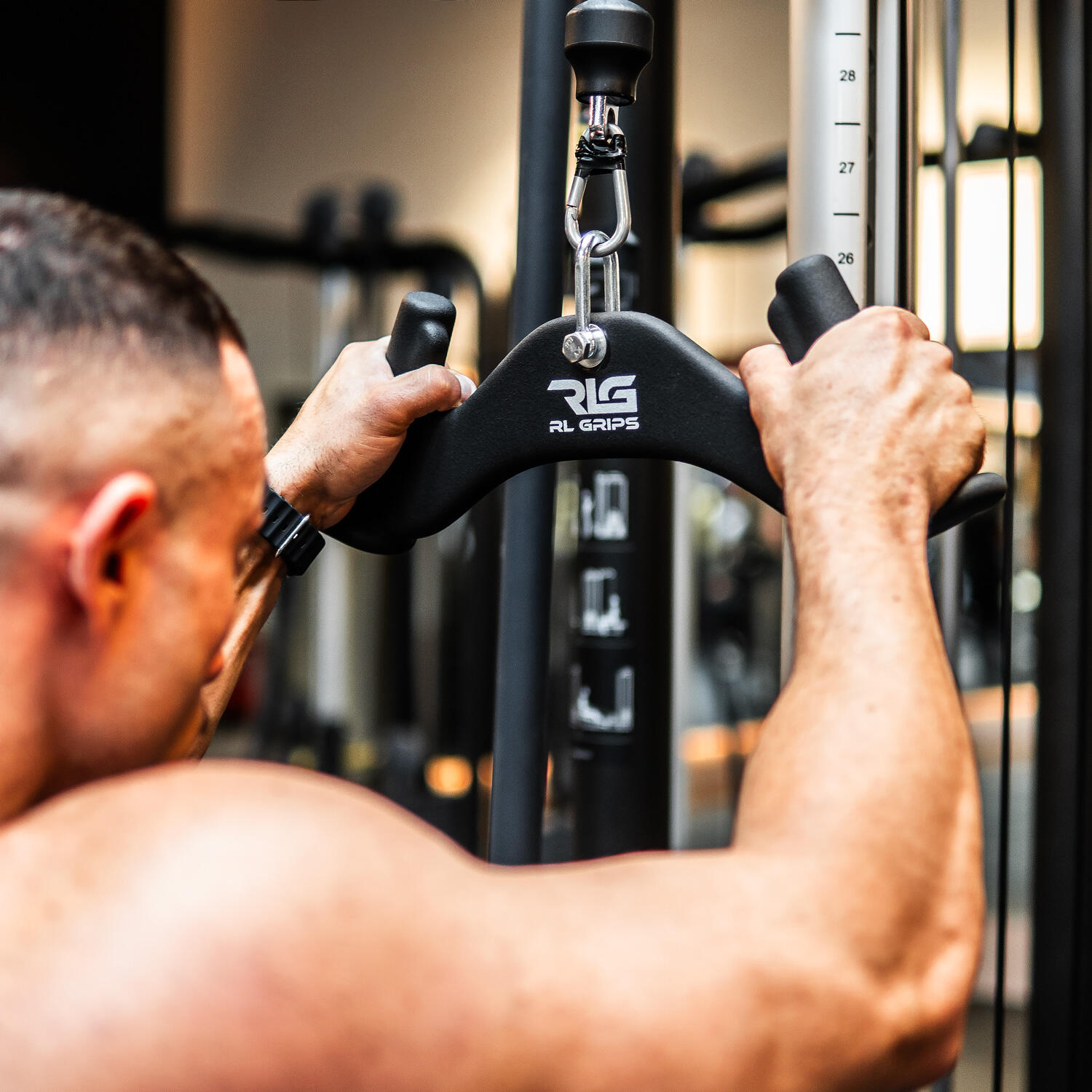 Pack Agarres de Biceps-Triceps para Entrenamiento en Poleas de Gimnasio 3/7