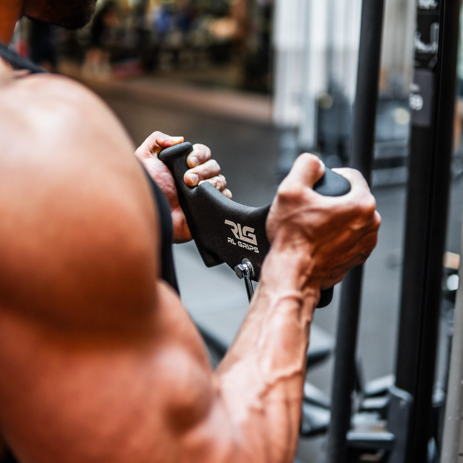 Pack Agarres de Biceps-Triceps para Entrenamiento en Poleas de Gimnasio 2/7